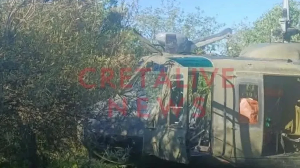 Ελικόπτερο της Πολεμικής Αεροπορίας πραγματοποίησε αναγκαστική προσγείωση μεταξύ Μαθιάς και Αμαριανού (upd)