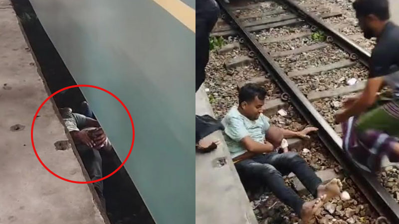 Βρέφος έπεσε στις ράγες τρένου στο Μπαγκλαντές: Πώς το κάλυψε με το σώμα του ο πατέρας και το έσωσε (βίντεο)