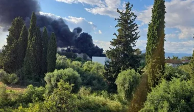 Πάτρα: Πυρκαγιά κοντά στις εγκαταστάσεις της Pirelli (βίντεο) – Το μήνυμα του 112 (upd)