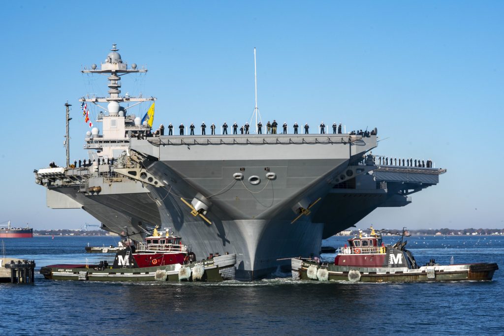 Το USS Gerald Ford εγκατέλειψε τη Μεσόγειο και κατευθύνεται στις  ΗΠΑ