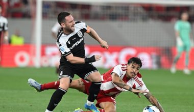 Ολυμπιακός και ΠΑΟΚ έμειναν ισόπαλοι στο 1-1 με την αγωνία να κορυφώνεται για την «μάχη» της 2ης θέσης