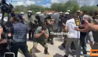 Σέρρες: Επεισόδια ανάμεσα σε αγρότες και ΜΑΤ στο τελωνείο του Προμαχώνα (βίντεο)