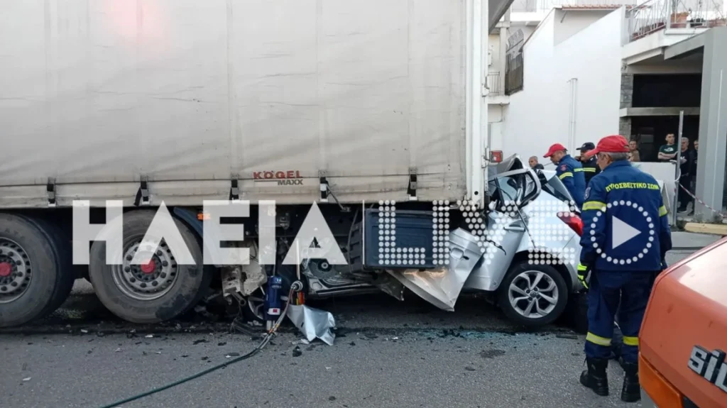 Ζαχάρω: 29χρονος έχασε την ζωή του μετά από τροχαίο – «Καρφώθηκε» με το αυτοκίνητό του σε νταλίκα