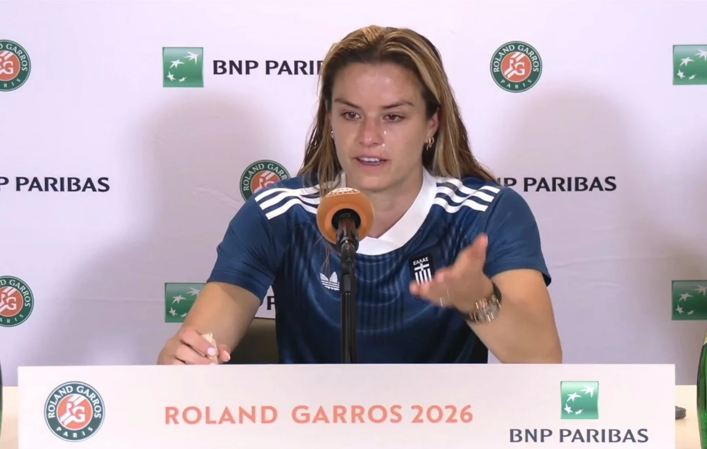 Roland Garros: H Mαρία Σάκκαρη δάκρυσε στη συνέντευξή της όταν μίλησε για την μητέρα της