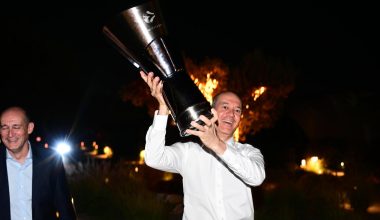 Οι Αγγελόπουλοι υποδέχθηκαν στο δείπνο τους πρωταθλητές Ευρώπης με την κούπα της Ευρωλίγκας (φωτογραφίες)