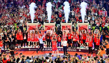 Ολυμπιακός: Έτοιμο το λάβαρο για την 4η Ευρωλίγκα – Πότε αναμένεται να ανεβεί στον «ουρανό» του ΣΕΦ