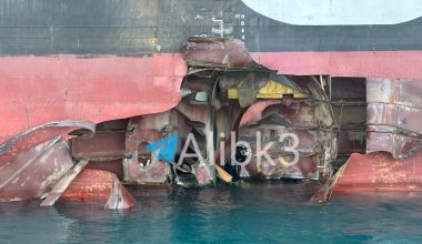 Περσικός Κόλπος: Ισχυρή έκρηξη σε φορτηγό πλοίο μετά από επίθεση από άγνωστο βλήμα (βίντεο)