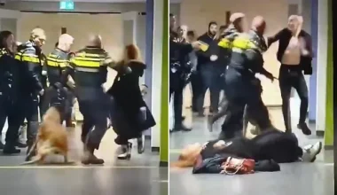 Βίντεο: Αστυνομικοί στην Ολλανδία ρίχνουν κάτω έγκυο γυναίκα και γίνεται χαμός