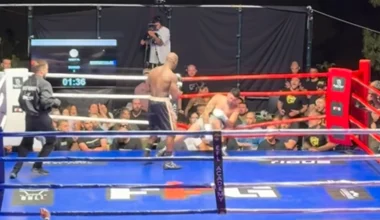 Θεαματικό νοκ άουτ στο Fight for Glory IV: Ο Σωτηρόπουλος «πέταξε» έξω από το ρινγκ μετά το χτύπημα του Billy G