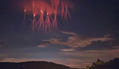 Σπάνιες κόκκινες λάμψεις καταγράφηκαν πάνω από το Θιβέτ: Δείτε βίντεο
