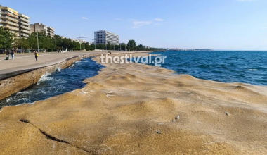 Έντονη δυσοσμία στην παραλιακή της Θεσσαλονίκης μετά την εμφάνιση φυτοπλαγκτόν – Δείτε βίντεο