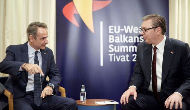 Συνάντηση Α.Βούτσιτς-Κ.Μητσοτάκη: Στο επίκεντρο η ευρωπαϊκή πορεία της Σερβίας