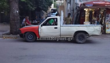 Λαμία: Αγροτικό συγκρούστηκε με μοτοσικλέτα