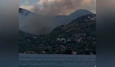 Φωτιά κοντά στη λίμνη Βουλιαγμένης Λουτρακίου: Προειδοποιητικό μήνυμα στους κατοίκους