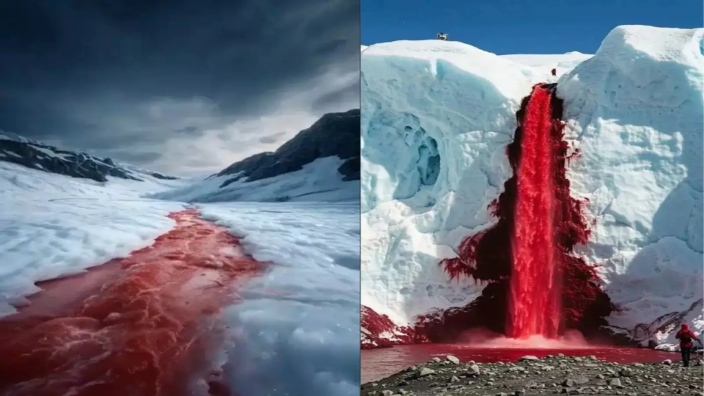 «Blood Falls»: Ο εντυπωσιακός κόκκινος καταρράκτης της Ανταρκτικής