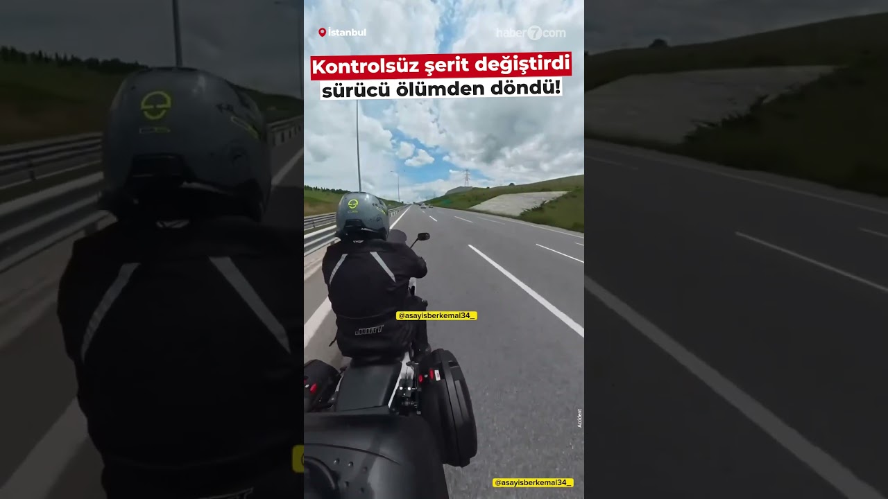 Τρομακτικό τροχαίο στην Τουρκία: Μηχανή «καρφώθηκε» σε ΙΧ μετά από απότομη αλλαγή λωρίδας (βίντεο)