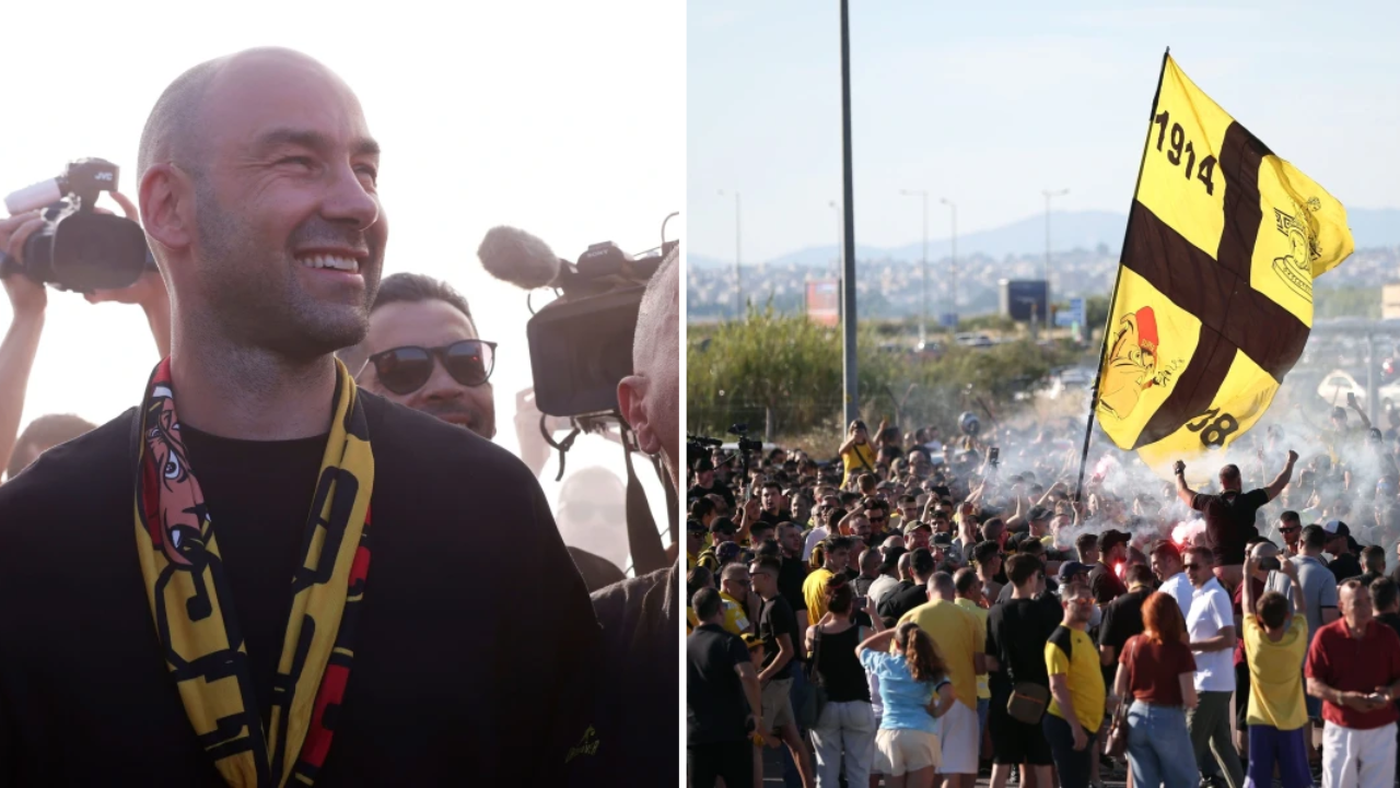 «Βούλιαξε» το αεροδρόμιο «Μακεδονία»: Κιτρινόμαυρη παράνοια 5.000 φίλαθλων για τον Βασίλη Σπανούλη – Δείτε βίντεο