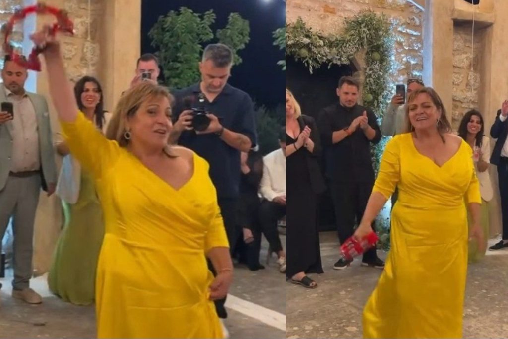 Β.Σταυροπούλου: Χόρεψε αλά «Στέλλα» από το «Είσαι το ταίρι μου» στο γαμήλιο γλέντι της Δ.Μπάρκα (βίντεο)