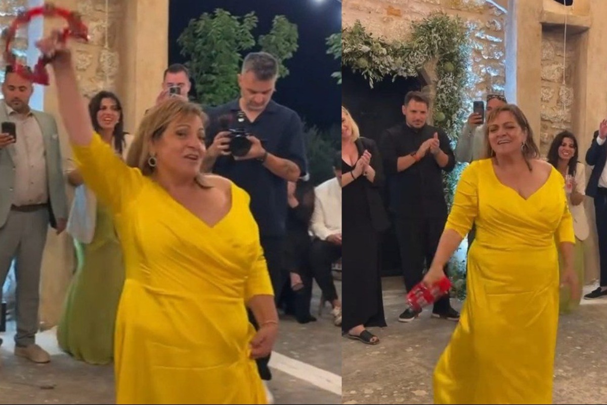Β.Σταυροπούλου: Χόρεψε αλά «Στέλλα» από το «Είσαι το ταίρι μου» στο γαμήλιο γλέντι της Δ.Μπάρκα (βίντεο)