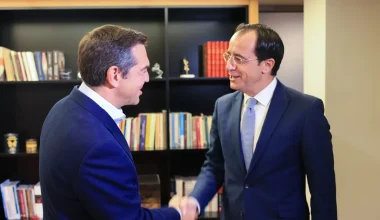 Με τον Ν.Χριστοδουλίδη συναντήθηκε ο Α.Τσίπρας στην Λευκωσία: Τι συζήτησαν