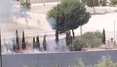 Φωτιά δίπλα στο ΟΑΚΑ (βίντεο)