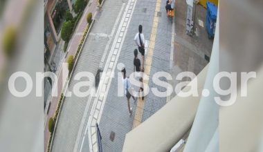 Μικρό παιδί παρασύρθηκε από μοτοσικλέτα στη Λάρισα – Βίντεο καταγράφει το τροχαίο