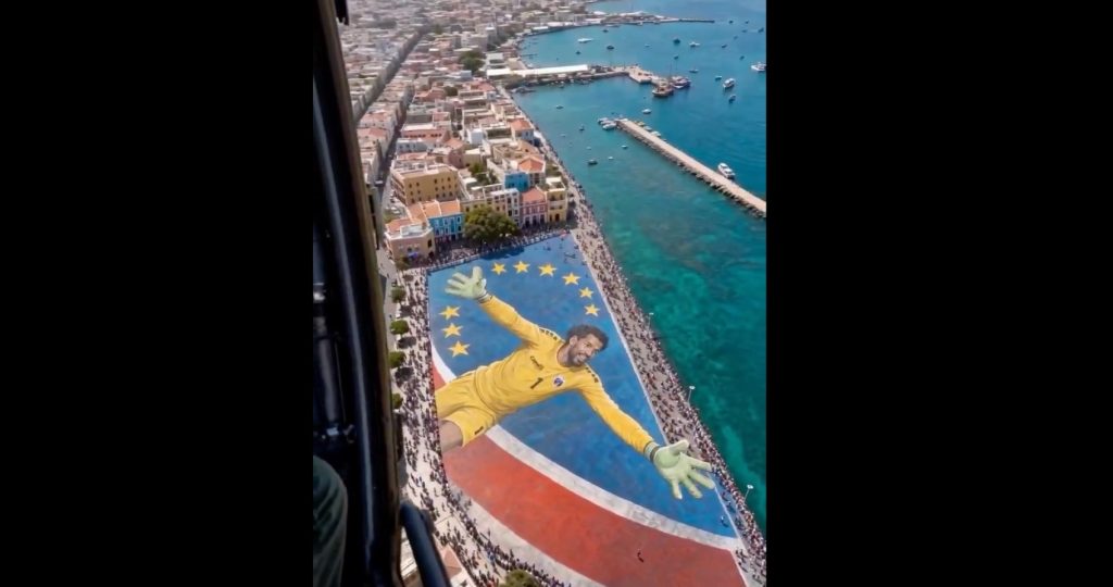 Το απίθανο γκράφιτι για τον Βοζίνια στο Πράσινο Ακρωτήρι (βίντεο)