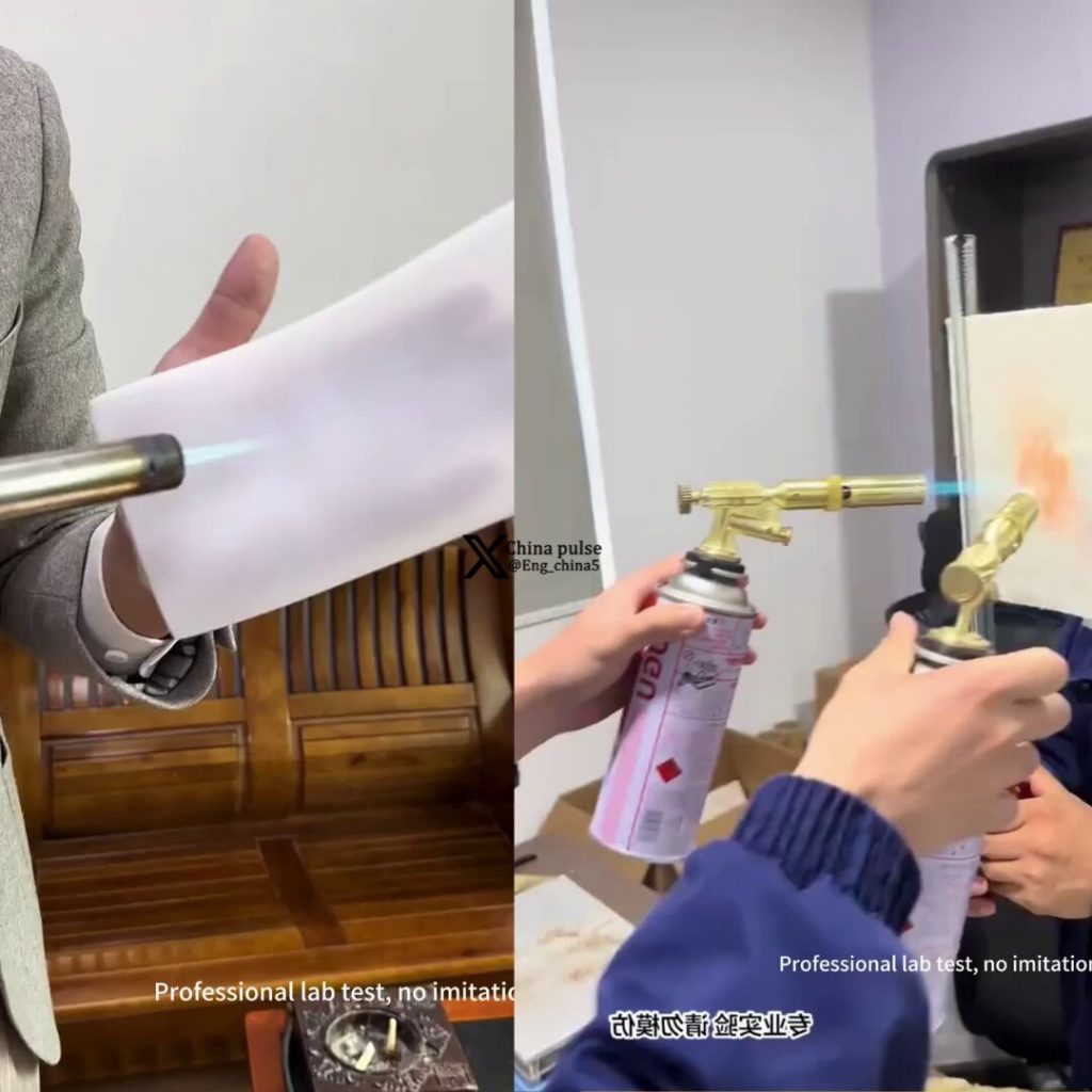 Βίντεο: Οι Κινέζοι αναπτύσσουν μία νέα «κουβέρτα» που προστατεύει από τις φλόγες!