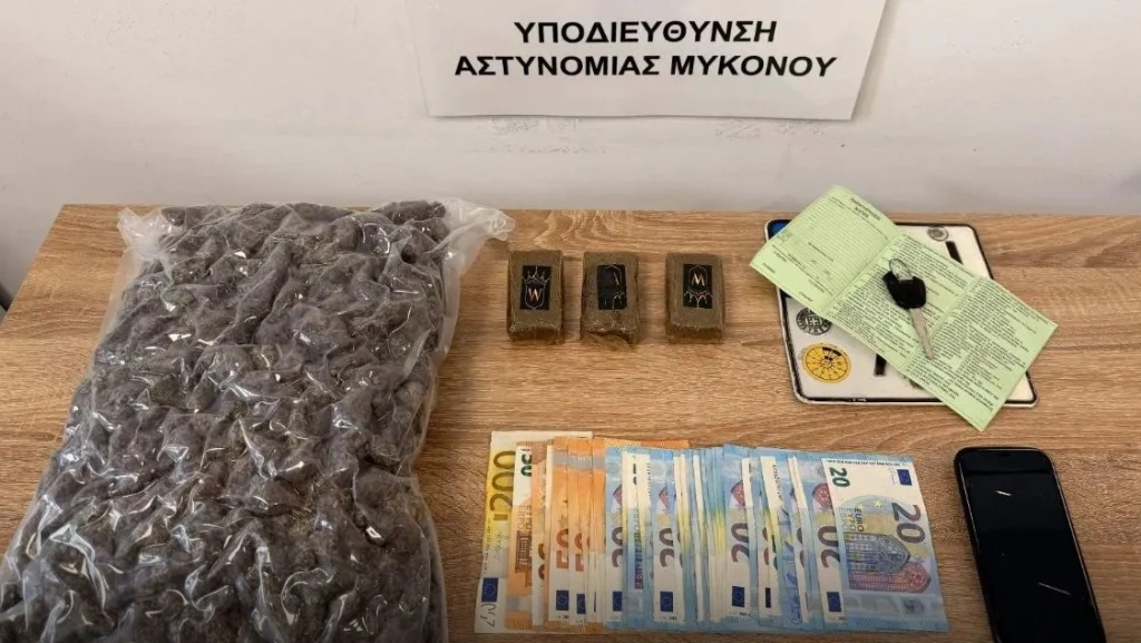 Μύκονος: Σύλληψη 21χρονου για διακίνηση ναρκωτικών