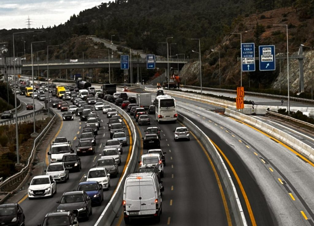 «Ζούγκλα» οι δρόμοι στη Θεσσαλονίκη: «Δίπλωμα» νταλίκας στην Εγνατία και καραμπόλα 4 αμαξιών στη Σίνδο
