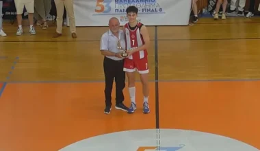 Στα βήματα του πατέρα του: MVP ο Θ.Σπανούλης στο Πανελλήνιο Παίδων με τον Ολυμπιακό – Έγραψε ιστορία (βίντεο)