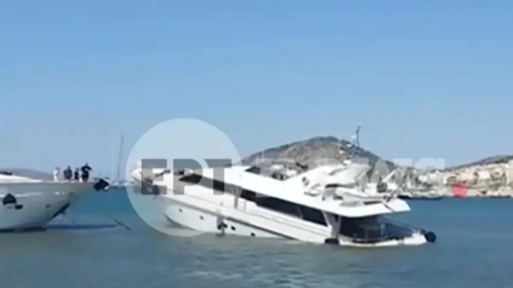 Βυθίστηκε ιδιωτικό σκάφος στη μαρίνα Σαλαμίνας – κινητοποίηση του Λιμενικού (βίντεο)