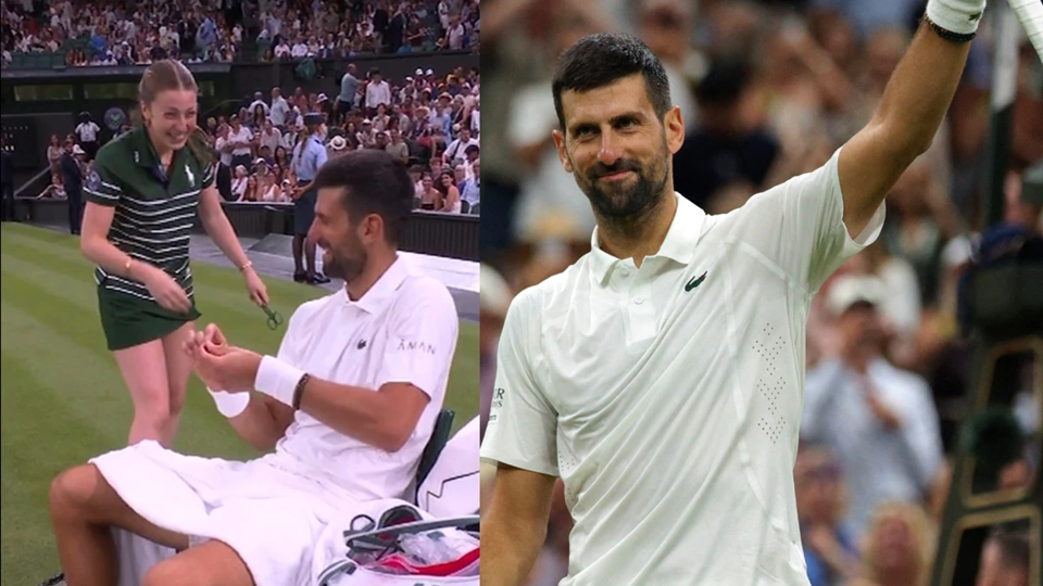 Η φάρσα του Τζόκοβιτς σε ball girl στο Wimbledon που έκανε το Centre Court να γελάσει (βίντεο)