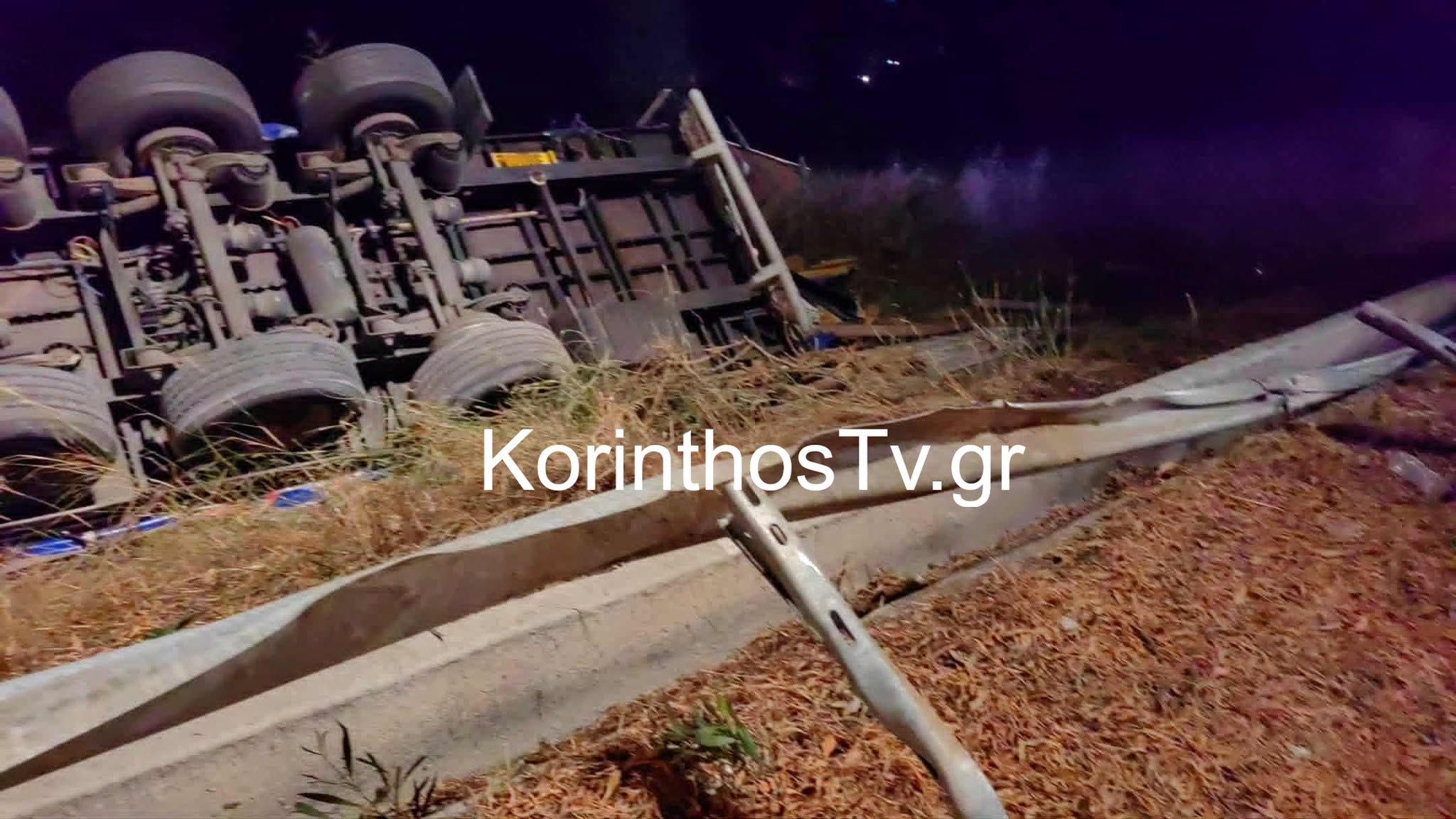Τραγωδία στην άσφαλτο της Κορινθίας: Νεκρός ο 52χρονος οδηγός της νταλίκας που ανετράπη στην Ε.Ο. Αθηνών – Κορίνθου