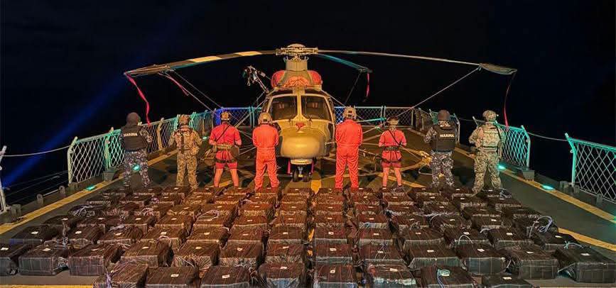 Μεξικό: Κατάσχεση σχεδόν τριών τόνων κοκαΐνης στον Ειρηνικό