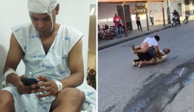 Βίντεο: Χτυπάει άγρια με ρόπαλο στο κεφάλι άνδρα που είναι πεσμένος σε δρόμο της Feira de Santana στην Βραζιλία!