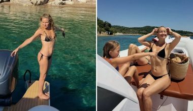 Στιγμές χαλάρωσης για την Κ.Χάντσον στην Σκιάθο: Πόζαρε με μαύρο μπικίνι πάνω σε σκάφος (φωτο)
