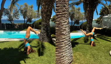Τα… ακροβατικά της Κλέλιας Ανδριολάτου με μαγιό δίπλα σε πισίνα που «ζάλισαν» το Instagram (φώτο)