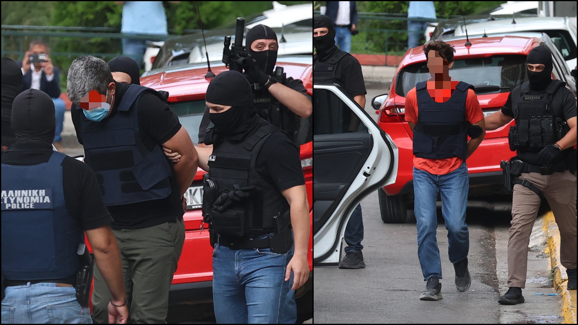 Οι φωτογραφίες που η ΕΛ.ΑΣ υποστηρίζει ότι αποδεικνύει την συμμετοχή των τριών στα επεισόδια της Marfin