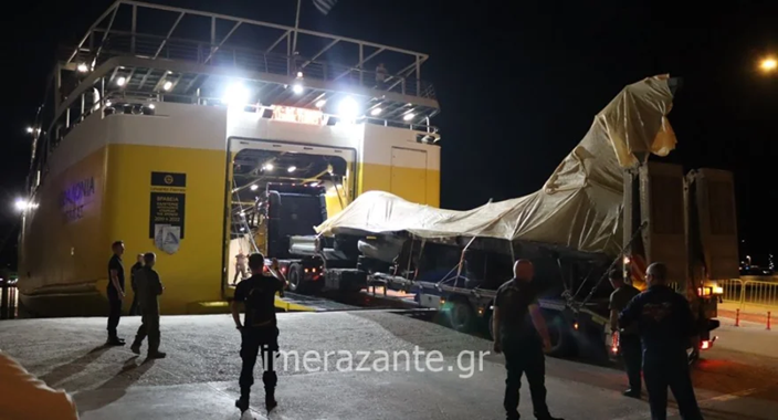 Με πλοίο μεταφέρθηκε το F-16 που έκανε αναγκαστική προσγείωση στο αεροδρόμιο Ζακύνθου (φώτο-βίντεο)