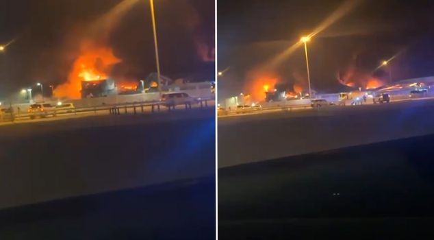 Βίντεο: Η Sheikh Isa Air Base και το αρχηγείο του 5ου Στόλου των ΗΠΑ στις φλόγες μετά την πρόσφατη ιρανική επίθεση