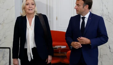 Ο Ε.Μακρόν θορυβήθηκε από τις δημοσκοπήσεις και παροτρύνει τους Γάλλους να μην πιστεύουν ότι θα κερδίσει η Λεπέν!