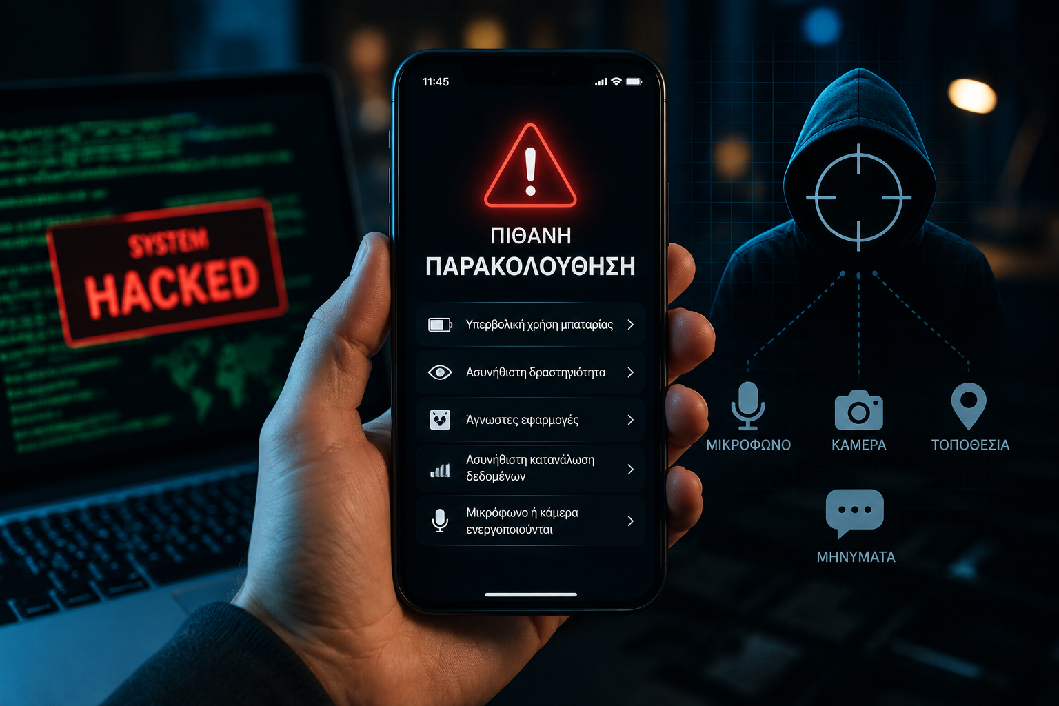 Τα σημάδια ότι το κινητό σας μπορεί να παρακολουθείται – Πώς να το ελέγξετε