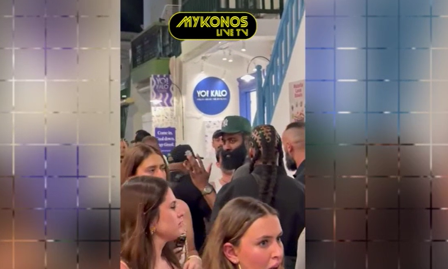 Απίθανη «τάπα» τουρίστριας στον Τζέιμς Χάρντεν όταν πήγε να της μιλήσει στα σοκάκια της Μυκόνου – Δείτε βίντεο
