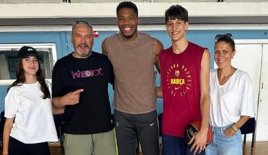 Ο Γ.Αντετοκούνμπο προπονήθηκε και «δίδαξε» το μεγαλύτερο ταλέντο της Ευρώπης, Ν.Κοστούριτσα (φώτο)