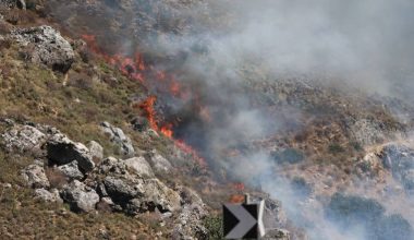 Δεύτερη ημέρα μάχης με τις φλόγες στην Πρέβελη – Συνεχίζεται η μεγάλη επιχείρηση κατάσβεσης