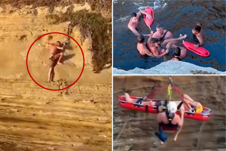 Νέο ατύχημα στους Sunset Cliffs στο Σαν Ντιέγκο: Νεαρός έπεσε στα βράχια ενώ σκαρφάλωνε χωρίς εξοπλισμό (βίντεο)