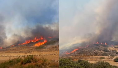 Μεγάλη φωτιά στο Βαθύ της Καλύμνου