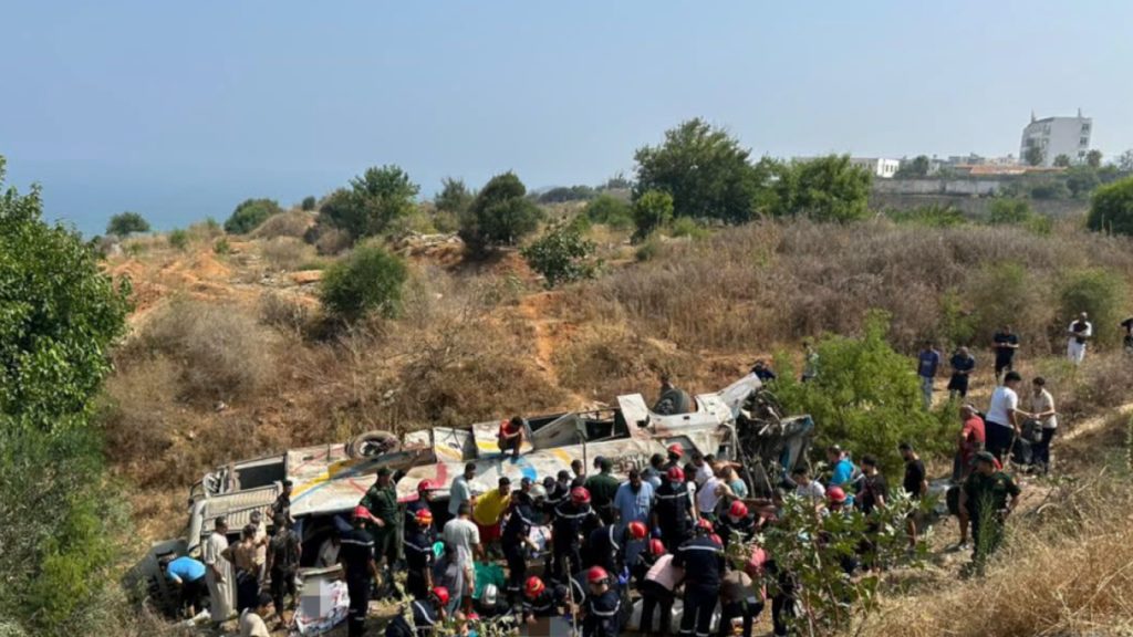 Θανατηφόρο τροχαίο στην Αλγερία: 25 νεκροί μετά από ανατροπή λεωφορείου – Μάζευαν τις σορούς από γκρεμό (βίντεο)