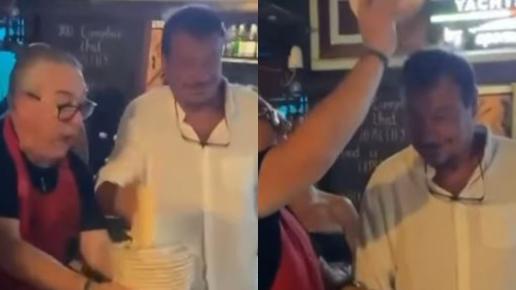 Το γλέντησε με την ψυχή του στην Σύμη ο Εργκίν Αταμάν: Του έσπαγαν πιάτα στο κεφάλι του (βίντεο)